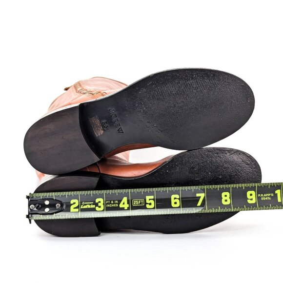 JCrew Wmn Harper Vintage Y2K Brown Leather Riding Equestrian Zip Tall Boots 5.5 - Picture 5 of 6